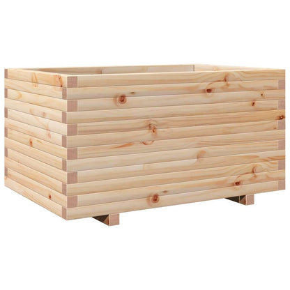 Jardinera Madera Maciza De Pino 90x60x49,5 Cm_0