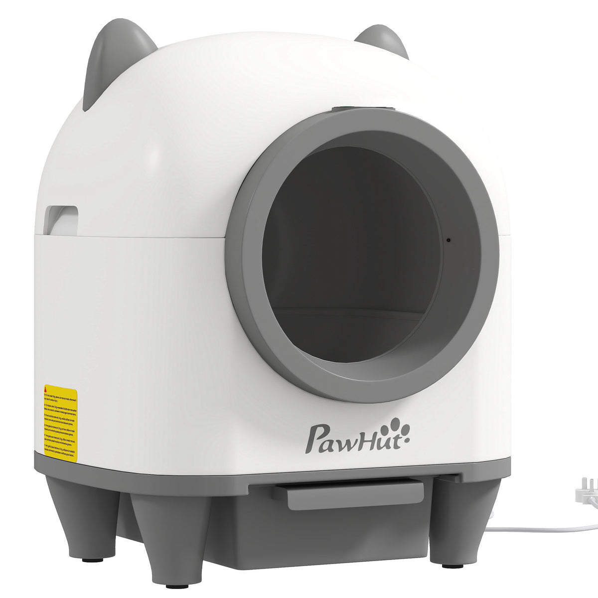 Pawhut Arenero Gatos Autolimpiable 80l Eliminación De Olores Control De App_0