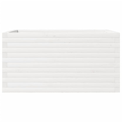 Jardinera De Madera Maciza De Pino Blanco 90x60x46 Cm_4