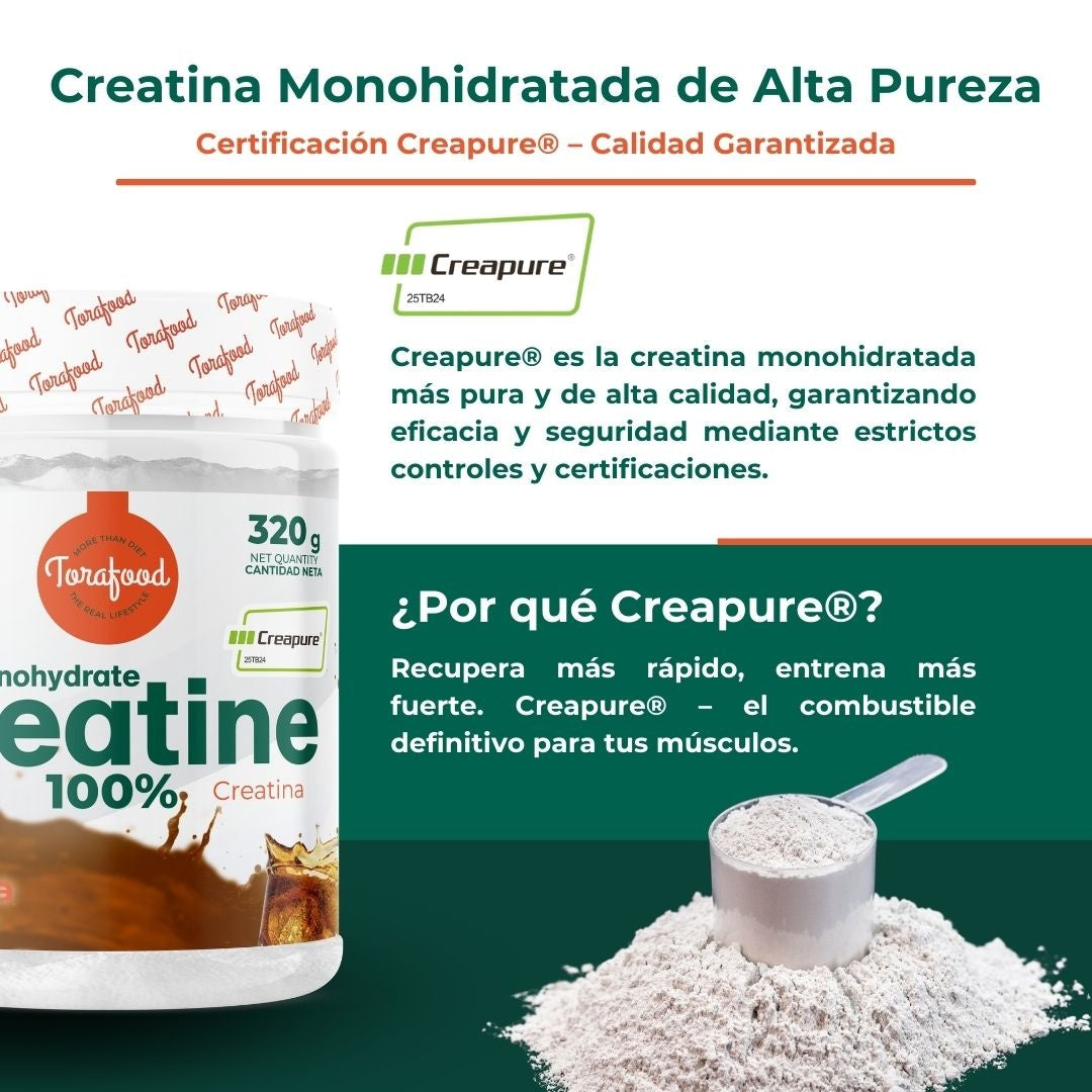 Creatina Creapure Cola Torafood 320g