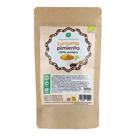 Cúrcuma y pimienta en polvo ECO Planeta Huerto 200 g