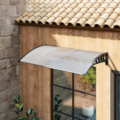 Tejadillo De Protección Outsunny Transparente 150x90x25 Cm_4