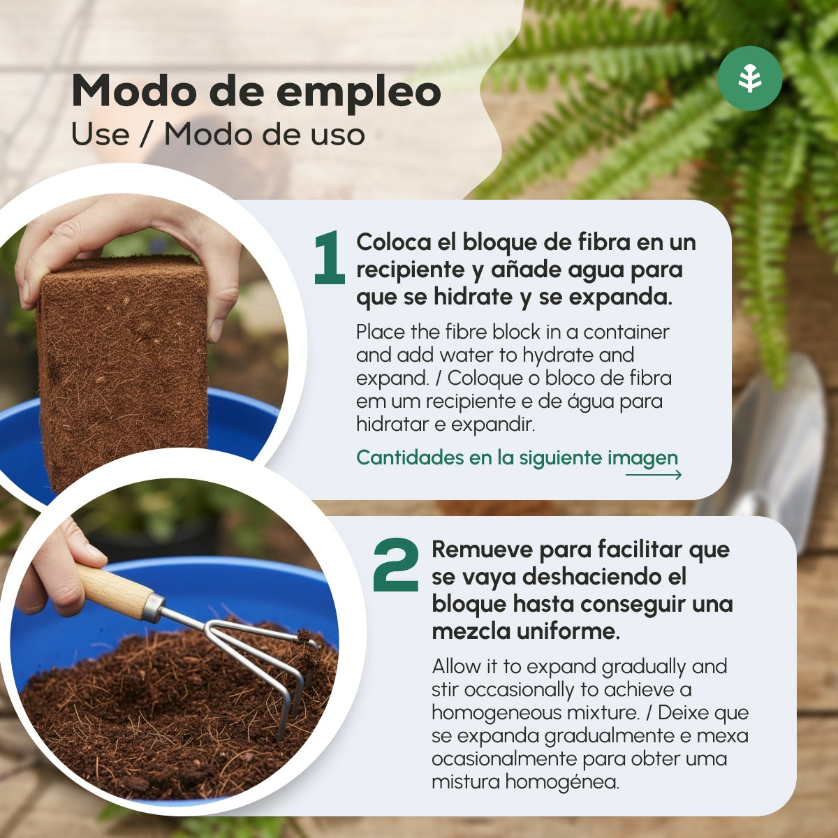 Sustrato Fibra de Coco Planeta Huerto 140 Litros