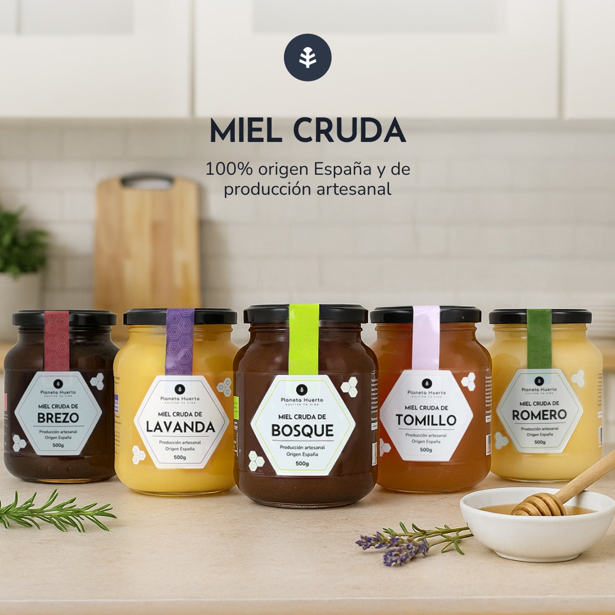 Miel Cruda de Lavanda Planeta Huerto 1 Kg