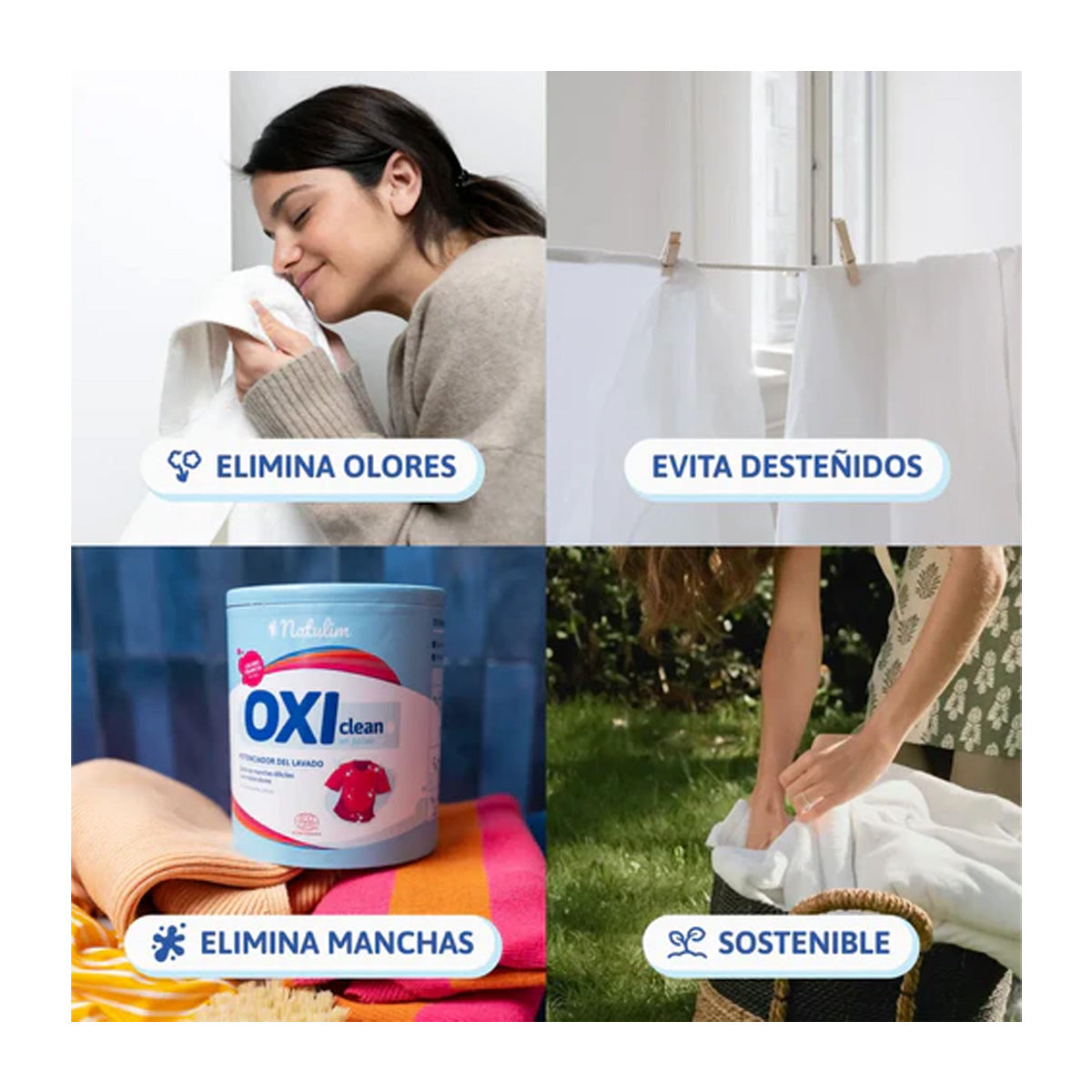 Oxi Clean potenciador de lavado Natulim 500 g