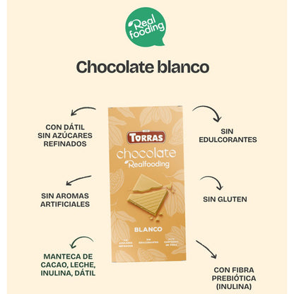 Chocolate blanco Realfooding 100g