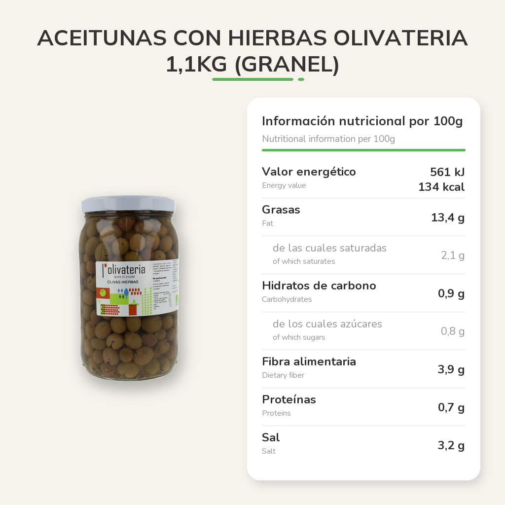 Información nutricional