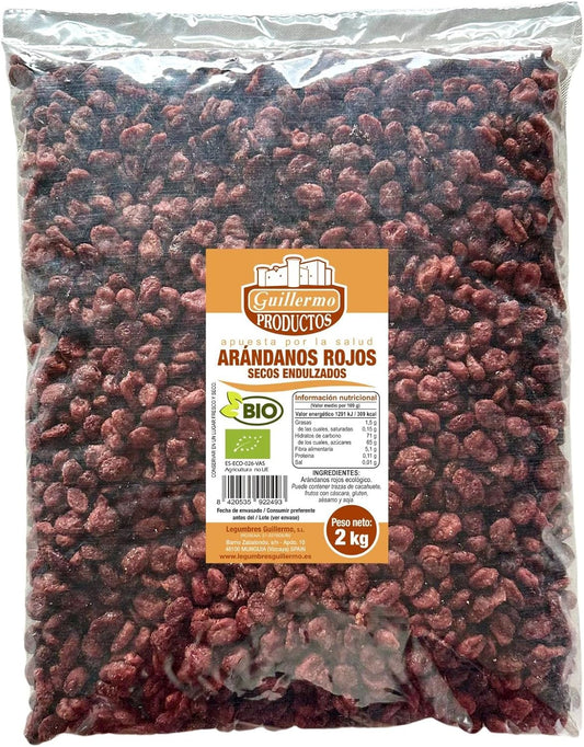 Arándanos Rojos Secos Bio - 2 Kg, Bolsa_0