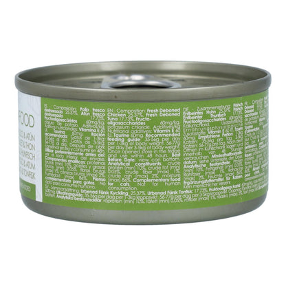 Kit Cat Lata Toppers - Pollo &amp; Atún 80 g Comida húmeda para gatos en gelatina