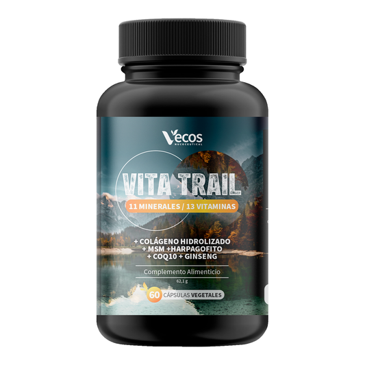 Vita Trail Vecos 60 Cápsulas | Rendimiento Físico Y Recuperación | Colágeno, Msm Y Harpagofito_0