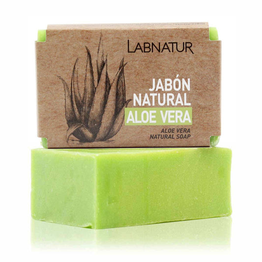 Jabón Natural Aloe Vera Labnatur 100 g | Calma e Hidrata | Piel Sensible | Vegano_0