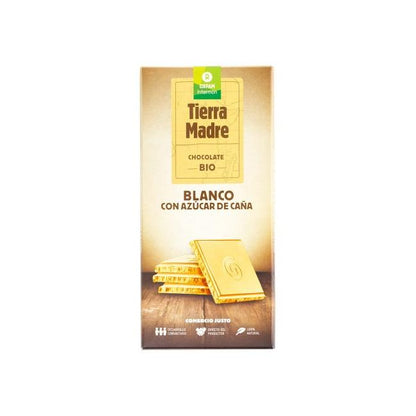Chocolate blanco con azúcar de caña bio Tierra Madre Oxfam Intermón 100 g