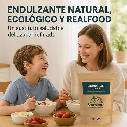 Azúcar De Dátil Bio - 500g | Superalimento Ecológico Vegano Para Batidos, Smoothies Y Zumos, Sin Azúcares Añadidos_4
