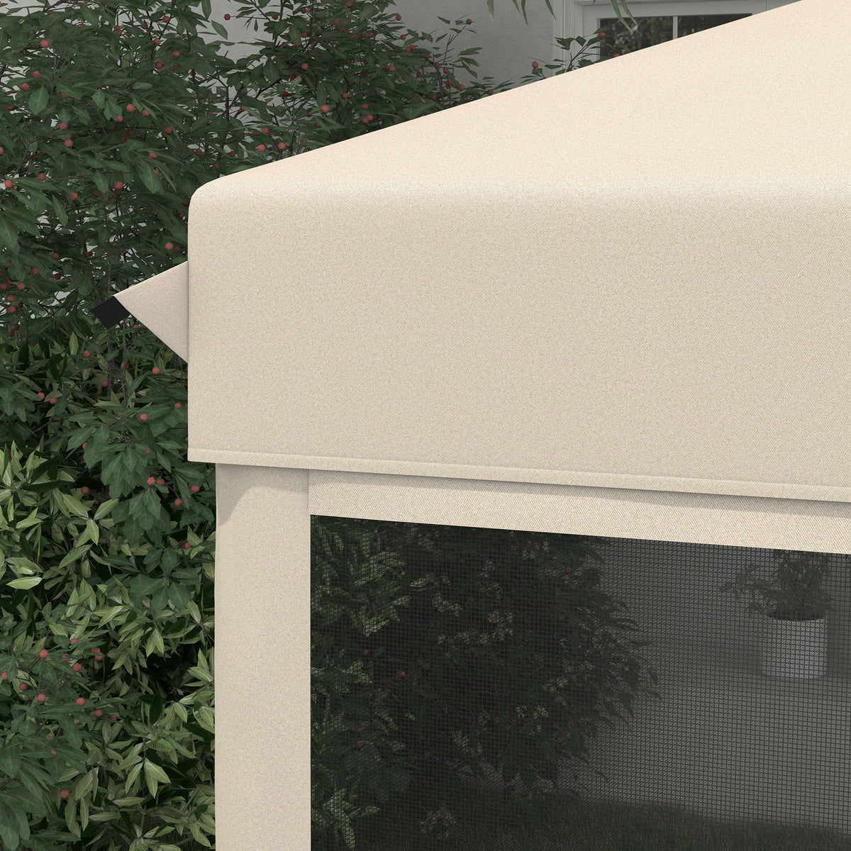 Outsunny Carpa Plegable 3x3 M Con Mosquiteras Anti-uv Marco De Acero Beige_3