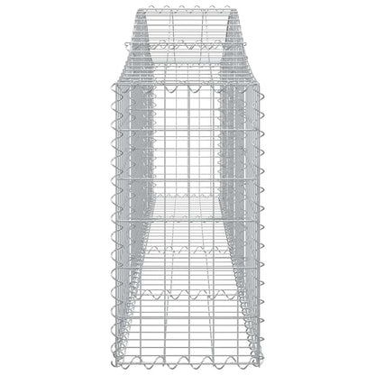 Cestas Gaviones 2 Uds Forma De Arco Hierro 200x30x60/80 Cm_4