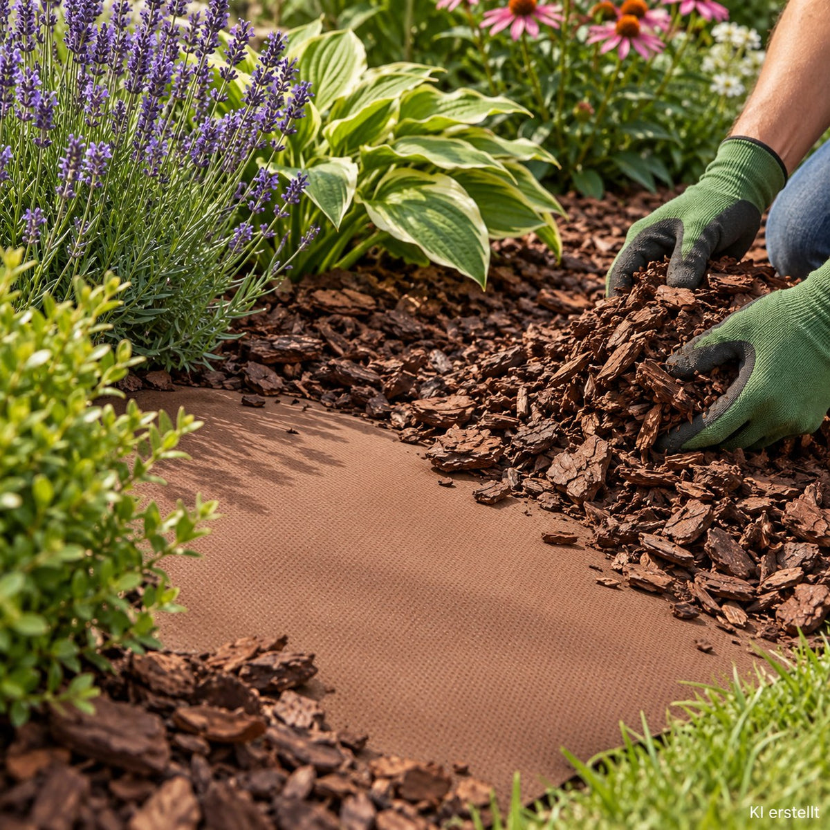 63m² Vellón De Jardín Vellón Contra Malas Hierbas Vellón 80g 1,8m De Ancho Marrón_5