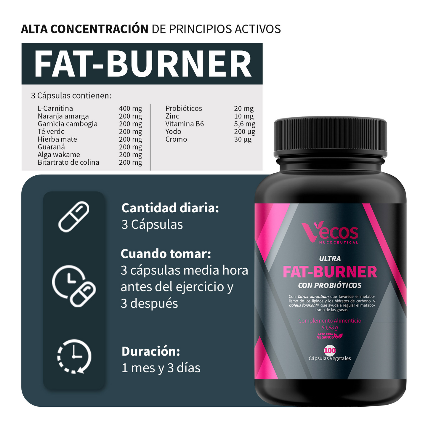 Bcaa 2:1:1 Vecos 200 Cápsulas | Recuperación Muscular Y Energía | Con Glutamina Y Vitamina B6_2