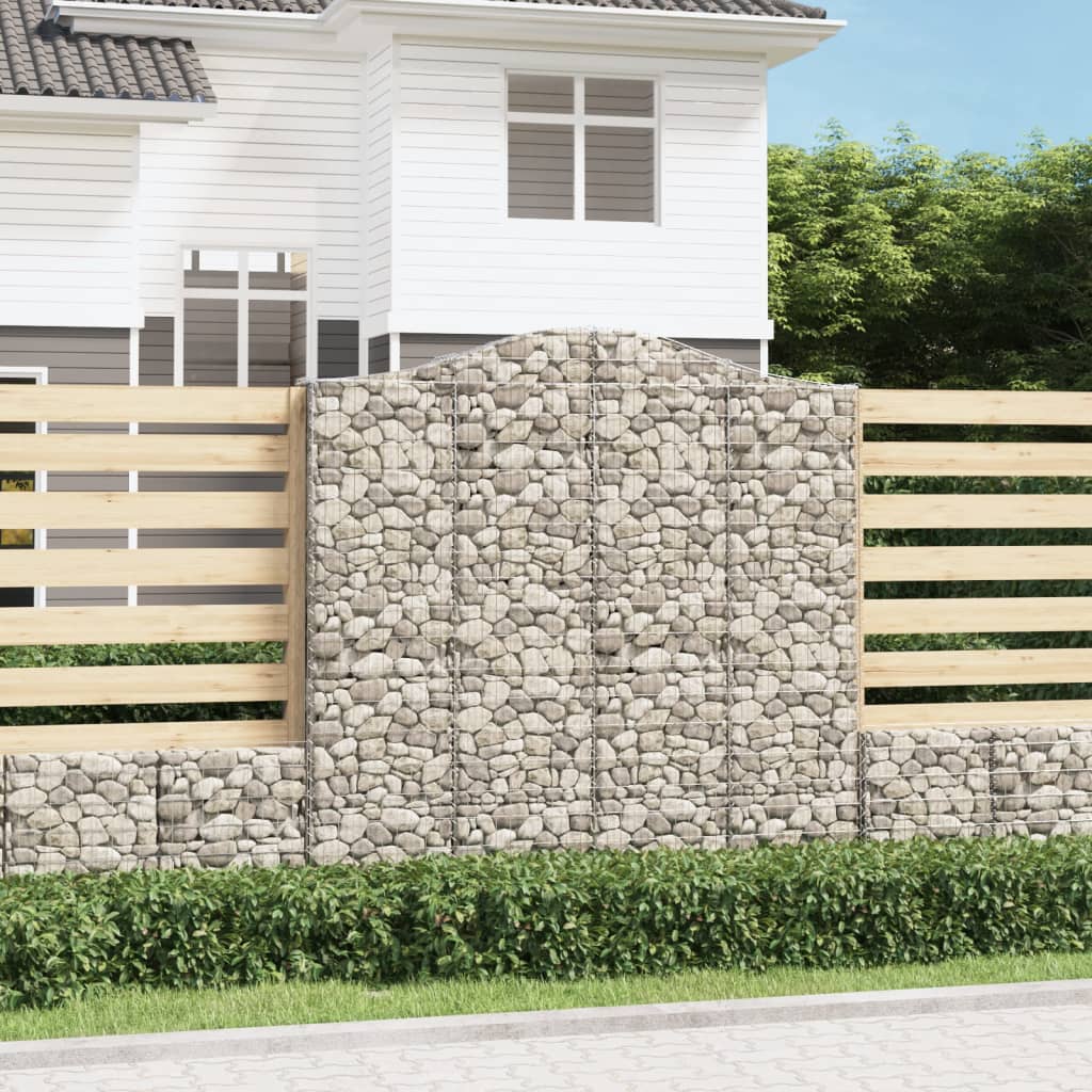Cestas De Gaviones 5 Uds Forma De Arco Hierro 200x30x200/220 Cm_5