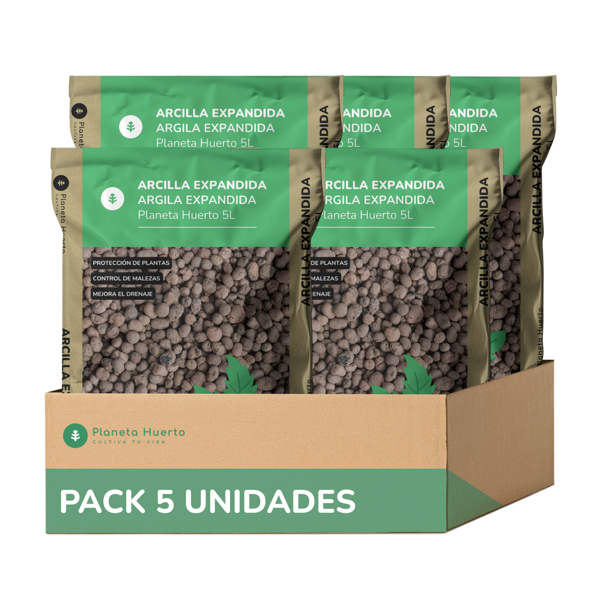 Arcilla expandida Planeta Huerto 25 Litros