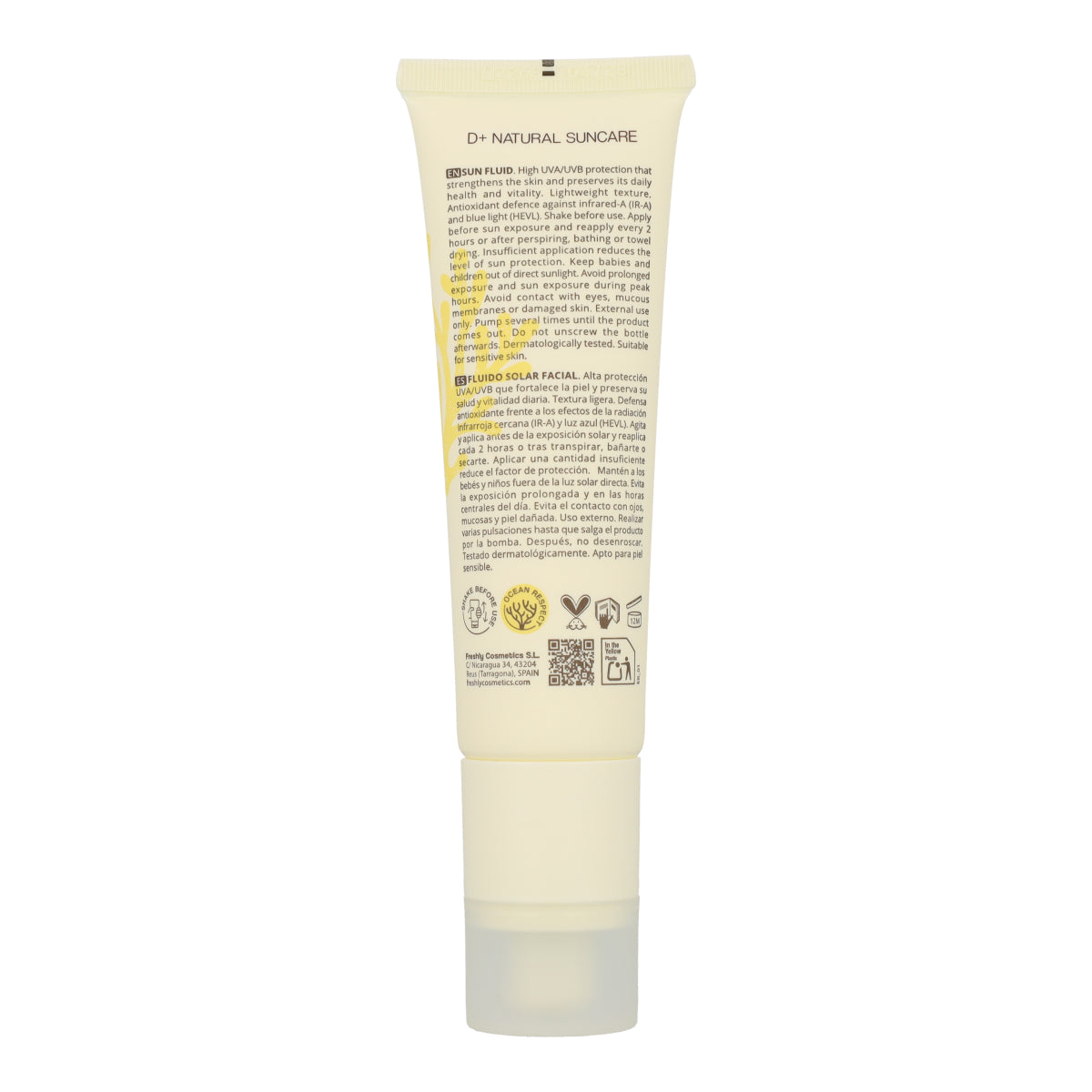 D+ Natural Suncare Mineral Fluid SPF50 50 ml