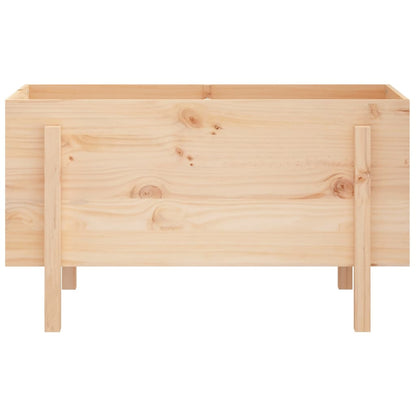 Arriate Elevado De Jardín Madera Maciza De Pino 101x50x57 Cm_4