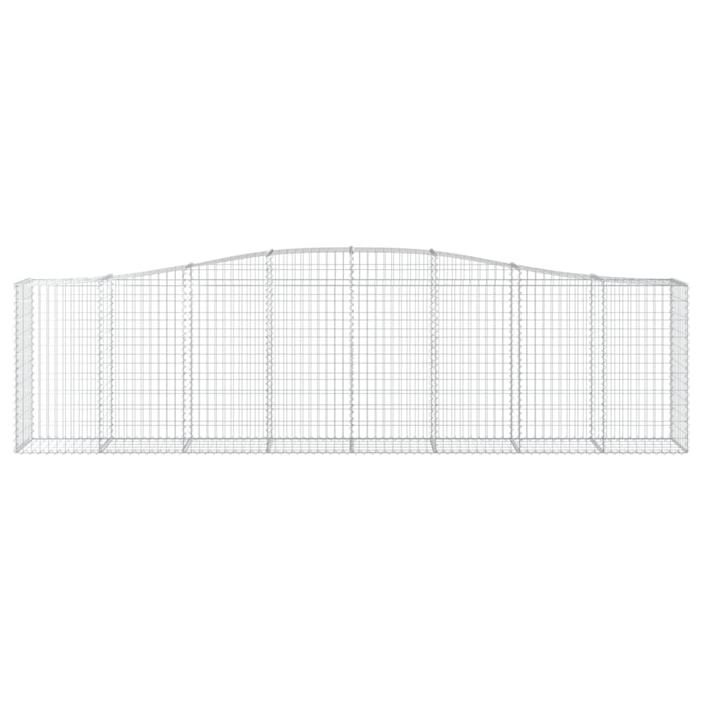Cestas De Gaviones 15 Uds Forma De Arco Hierro 400x50x100/120cm_3