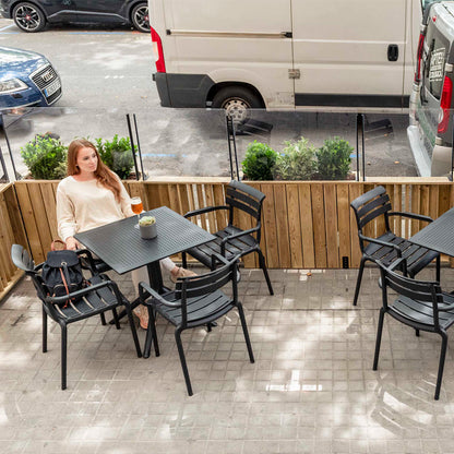 Jardinera Alta De Madera Autoportante Con Cortavientos 60 Cm 100 X 34,5 X 80 Cm Hortalia_2