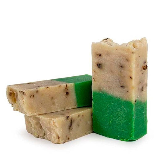 Pack 5 Jabón Natural Aloe Vera Y Rosa Mosqueta - Hidrata Y Regenera Piel Seca Y Arrugada - Mejora Cicatrices Y Estrías_0