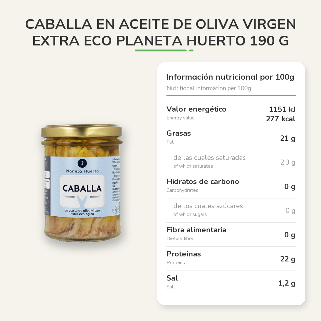 Información nutricional