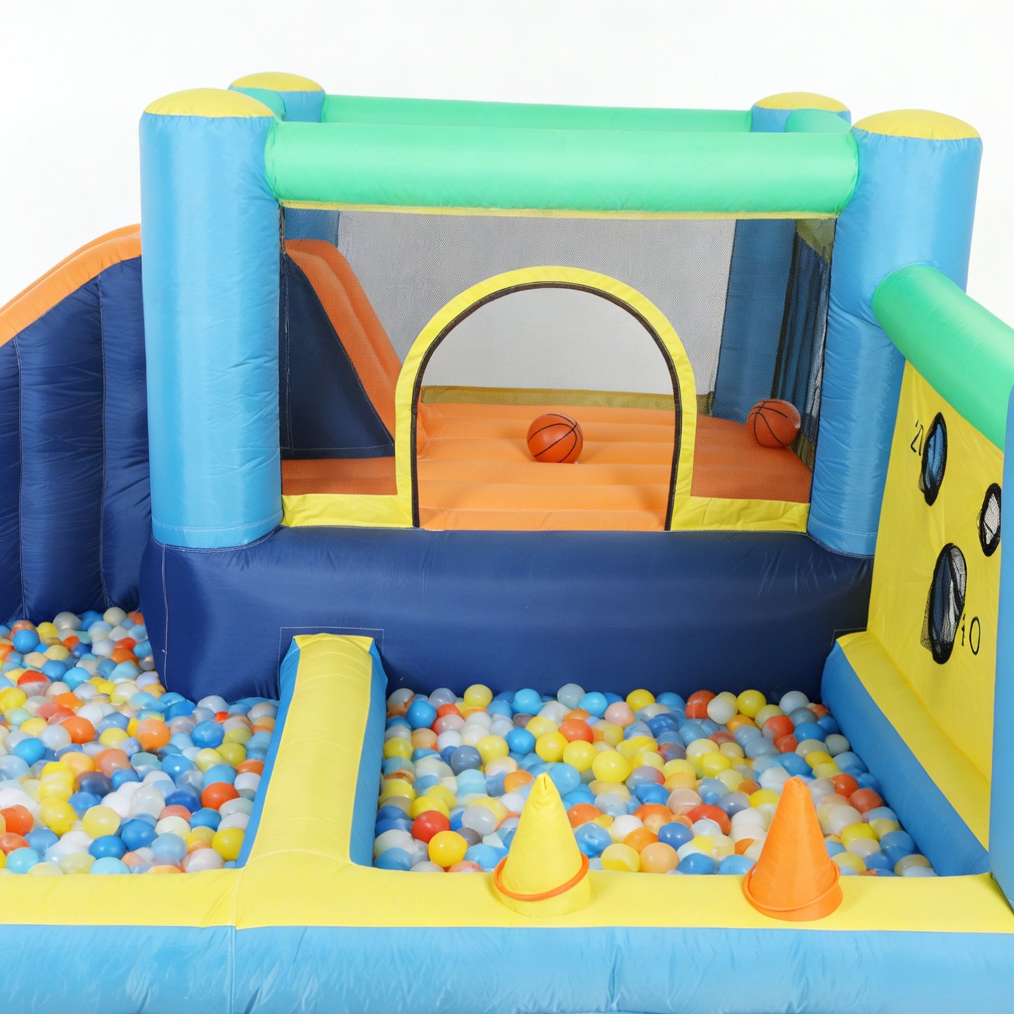 Aiyaplay Castillo Hinchable Acuático 8 En 1 Con Soplador 550w Tobogán Trampolín_3