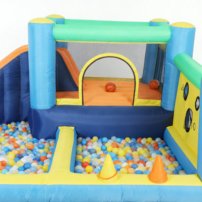Aiyaplay Castillo Hinchable Acuático 8 En 1 Con Soplador 550w Tobogán Trampolín_3