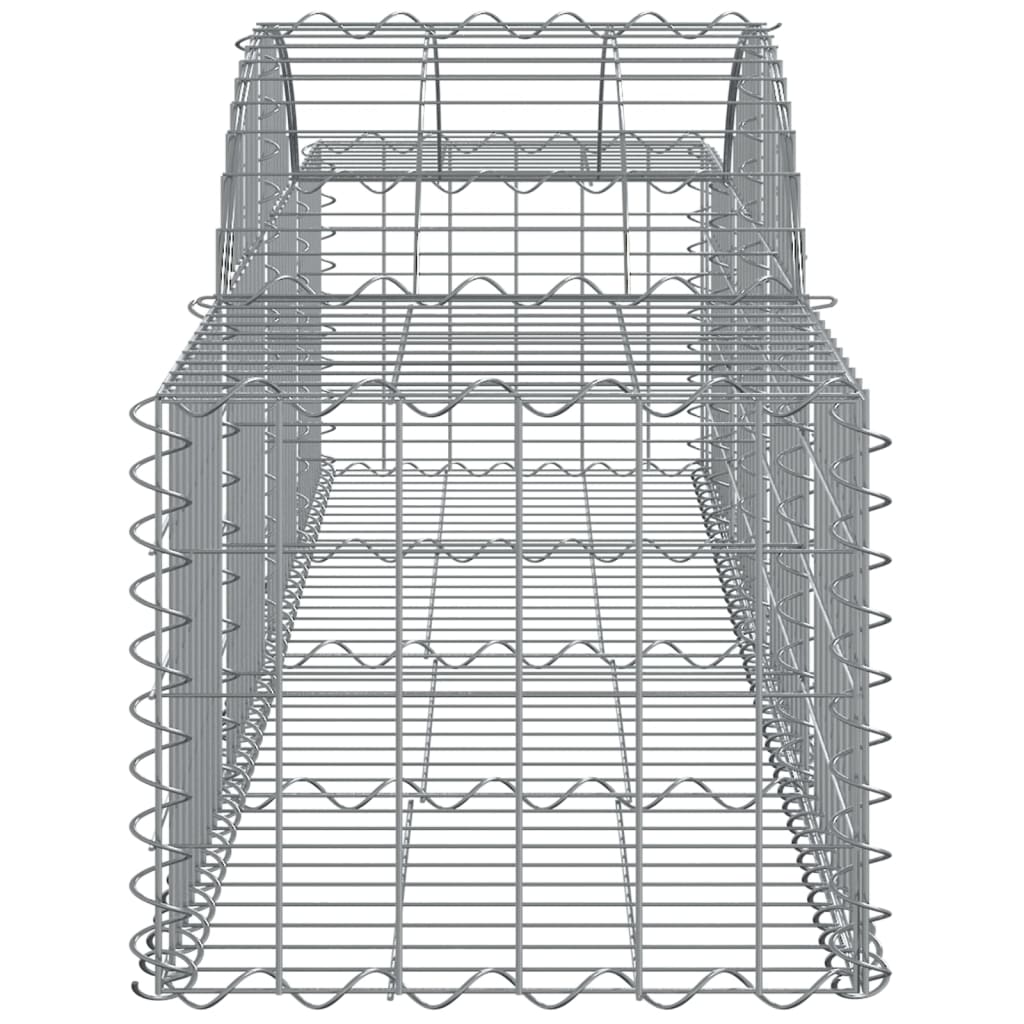 Cestas De Gaviones 30 Uds Forma De Arco Hierro 200x50x40/60 Cm_4