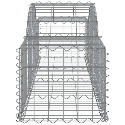 Cestas De Gaviones 30 Uds Forma De Arco Hierro 200x50x40/60 Cm_4