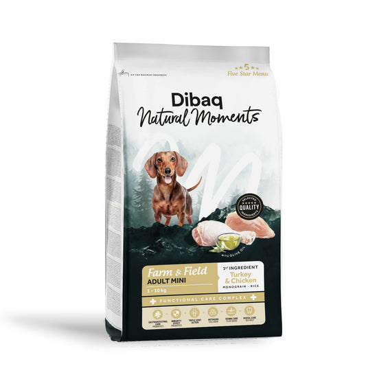 Dibaq Natural Moments 5 Star Pavo Y Pollo Adulto Razas Pequeñas 6 Kg_0