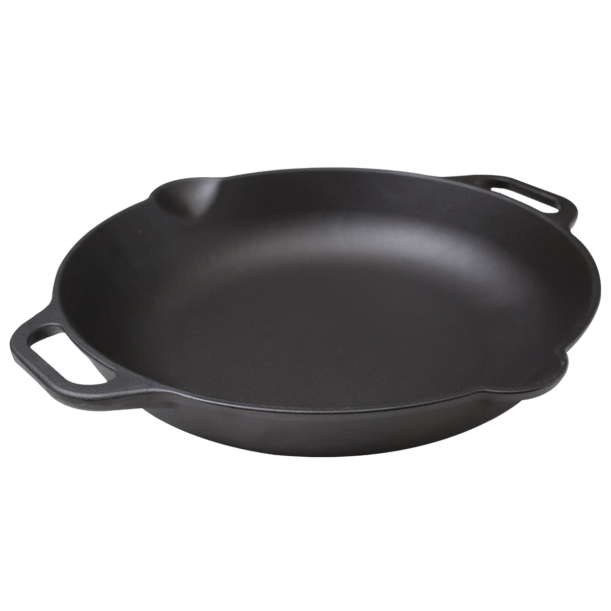 Victoria Paellera Hierro Fundido Curado Inducción 33cm, Apta Fuego, Barbacoa, Horno Cast Iron Skillet, 37574, Negro_0