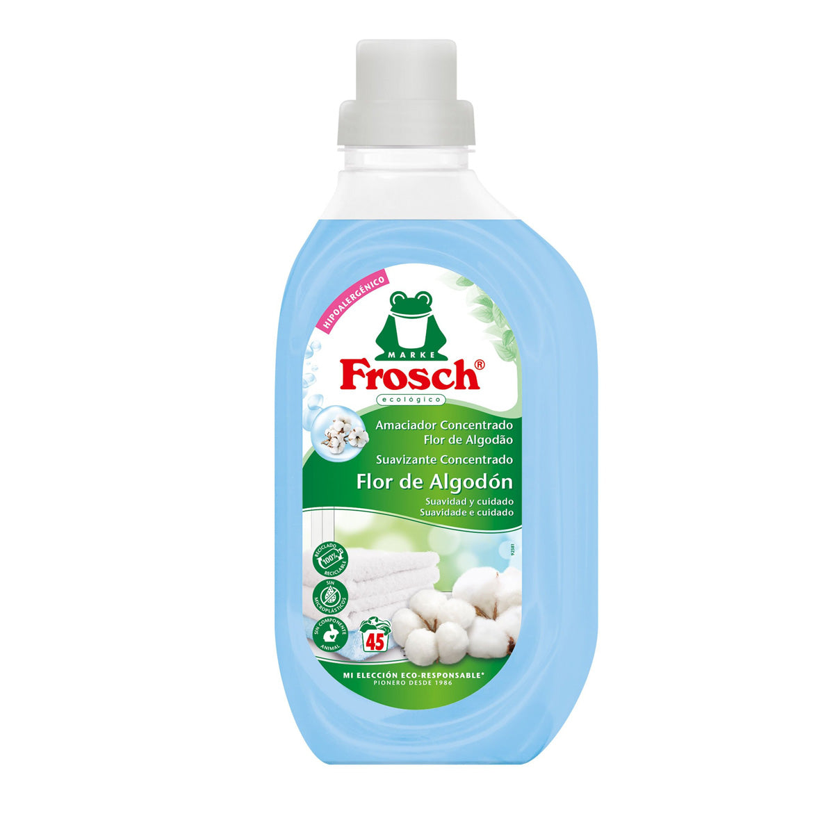 Pack 10x Suavizante Flor Algodón Frosch 900 ml