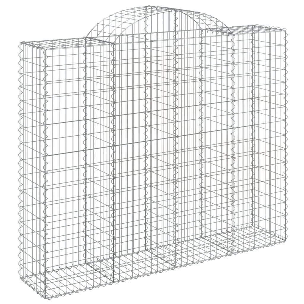 Cestas De Gaviones 4 Uds Forma De Arco Hierro 200x50x160/180 Cm_2