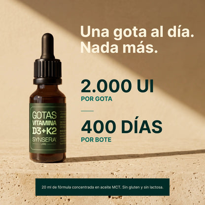 Vitamina D3 + K2 En Gotas 20 Ml Synsera Labs_5