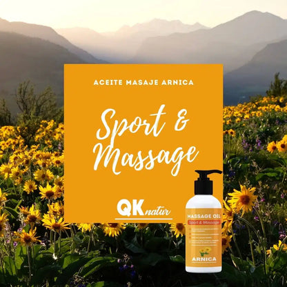 QKnatur - Aceite Para Masaje Con Extracto De Arnica, Calendula Y Hamamelis (250 Ml) - Ideal Para Masajes_1
