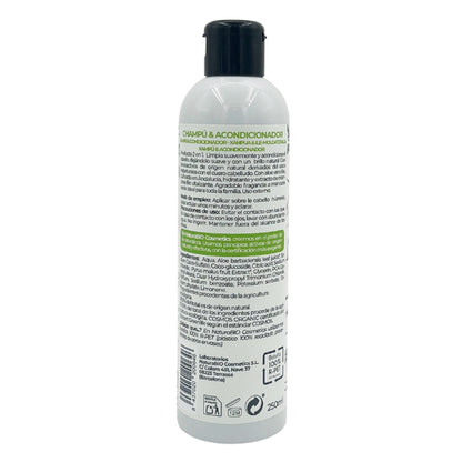 Champú &amp; Acondicionador 2 en 1 Vitalidad Aloe &amp; Manzana Bio 250 ml NaturaBIO