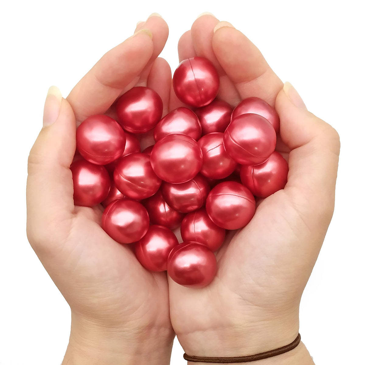 Bolsa Regalo 12 Perlas De Baño Aroma Fresas - Con Aceite De Soja - Hidrata, Suaviza Y Perfuma La Piel - Forma Bola_1
