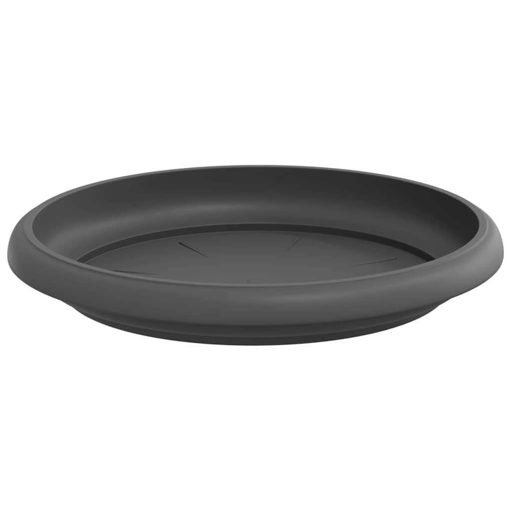Bandeja Redonda Para Flores 6 Uds. Negro Ø 15,5 X 2 Cm Plástico_4