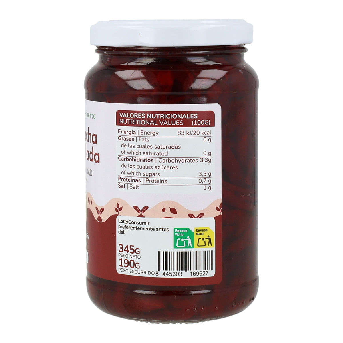 Remolacha rallada Eco Planeta Huerto 345 g