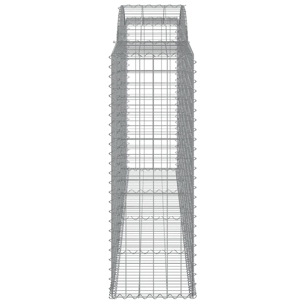 Cestas Gaviones 7 Uds Forma De Arco Hierro 300x50x140/160 Cm_4