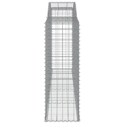 Cestas Gaviones 7 Uds Forma De Arco Hierro 300x50x140/160 Cm_4