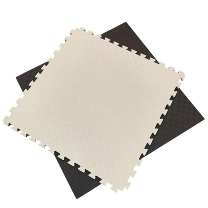 Artatami® Tatami Puzzle 1x1x40 mm Marron - Beige Pack Ahorro【16 Unidades】 Alta Densidad EVA – Judo, BJJ, MMA y Lucha_0
