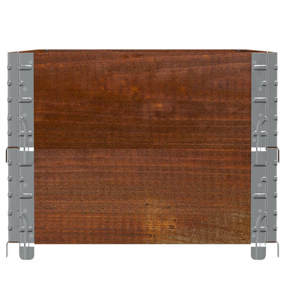 Jardinera De Madera Maciza De Pino Marrón 100x50 Cm_3