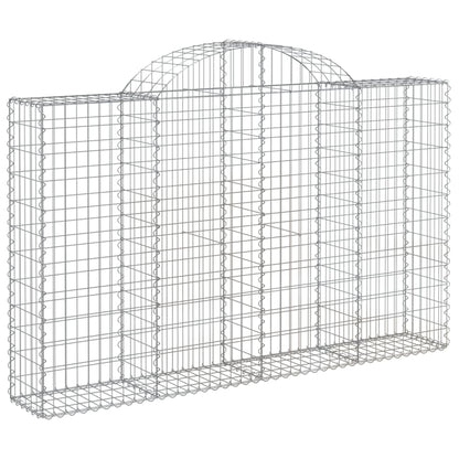 Cestas De Gaviones 5 Uds Forma De Arco Hierro 200x30x120/140 Cm_2