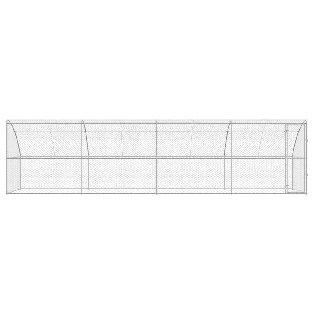 Refugio Para Perros 4 Pcs Plateado 8 X 2 X 2 M_3