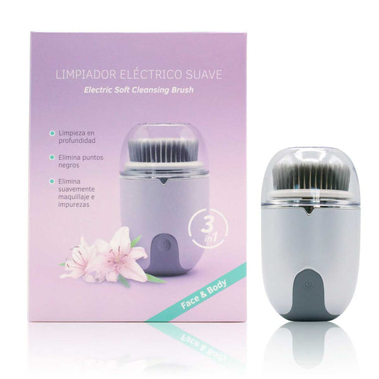 Limpiador Facial Eléctrico 3 en 1 Labnatur | 3 Cabezales | Limpieza, Exfoliación y Masaje | Resistente al Agua_0